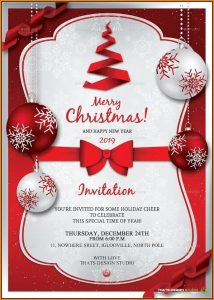 Free Christmas Invitation Templates