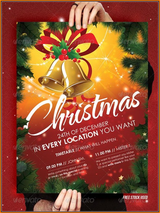 Free Christmas Party Flyer Templates