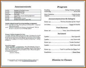 Free Church Bulletin Templates Download