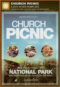 Free Church Picnic Flyer Templates