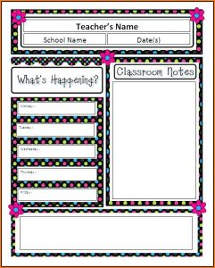 Free Downloadable Newsletter Templates For Teachers