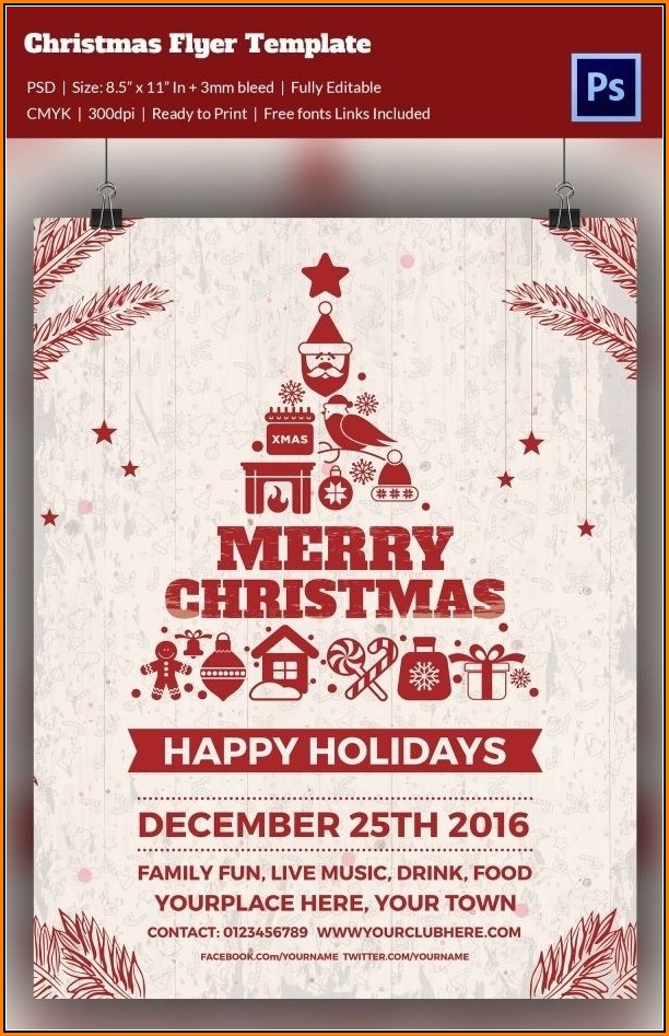 Free Editable Christmas Flyer Templates