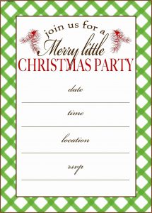 Free Editable Christmas Party Invitation Templates