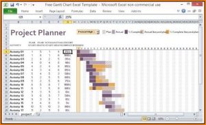 Free Excel Gantt Chart Template 2018