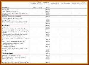 Free Excel Spreadsheet Templates For Budgets