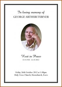 Free Funeral Program Template Download 2010