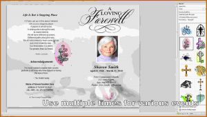 Free Funeral Program Template Microsoft Word 2003