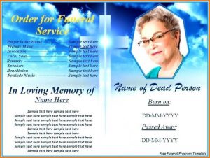 Free Funeral Program Template Word Download