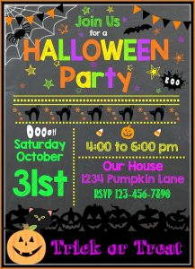 Free Halloween Birthday Party Invitation Templates