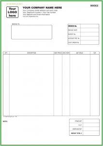 Free Invoice Template Uk Pdf