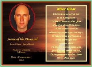 Free Memorial Card Template Word