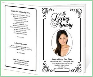 Free Memorial Program Template