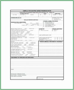 Free Nursing Progress Notes Template