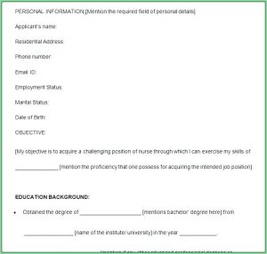 Free Nursing Resume Templates Australia