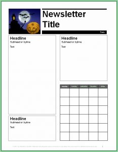 Free Parent Newsletter Templates For Teachers