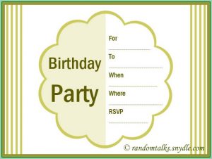 Free Printable Birthday Invitation Templates For Adults