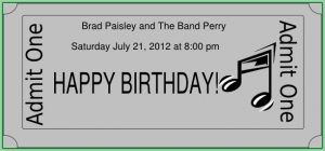 Free Printable Concert Tickets Template