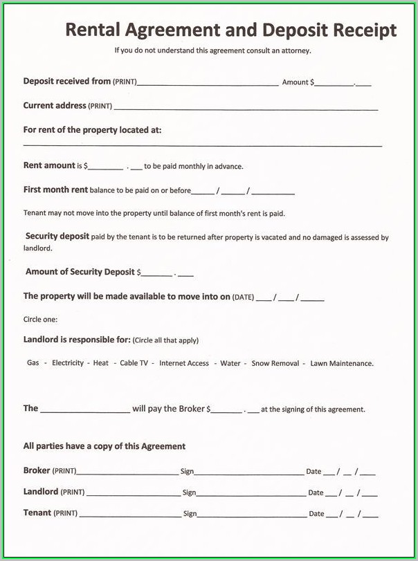 Free Printable Lease Agreement Template