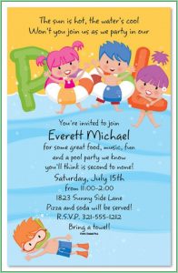 Free Printable Pool Party Invitations Templates
