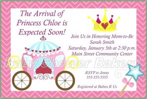 Free Printable Princess Baby Shower Invitations Templates