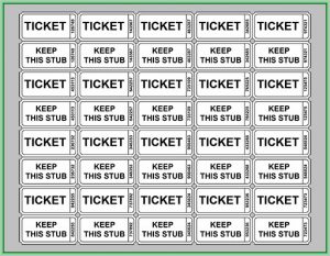 Free Printable Raffle Tickets Template