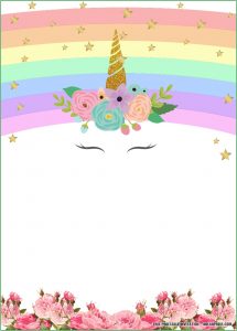 Free Printable Unicorn Invitation Template
