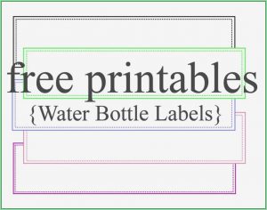 Free Printable Water Bottle Label Template