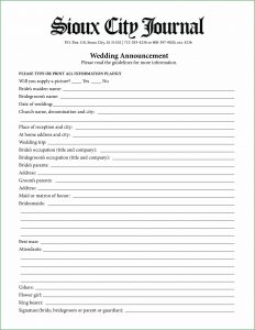 Free Printable Wedding Announcement Templates