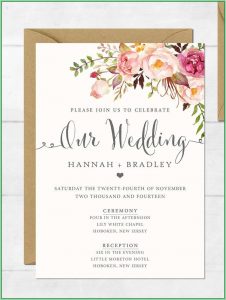 Free Printable Wedding Invitation Templates For Word