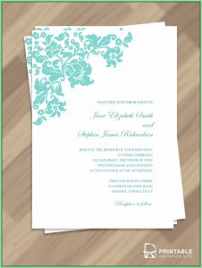 Free Printable Wedding Invitations Templates Downloads