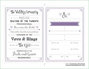 Free Printable Wedding Program Templates