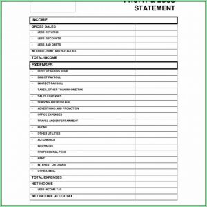 Free Profit And Loss Template For Real Estate Agents