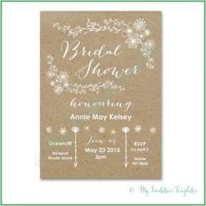 Free Rustic Bridal Shower Invitation Templates