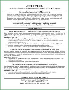 Free Sales Resume Templates Microsoft Word