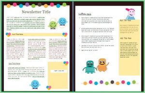 Free School Newsletter Templates For Microsoft Word