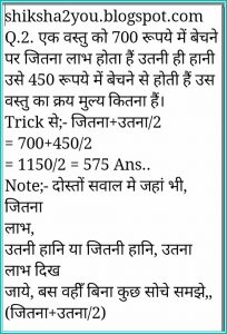 Profit Loss Formula In Hindi