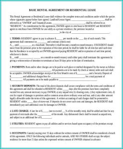 Residential Lease Agreement Form Pdf