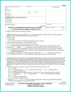 Small Estate Affidavit California Form De 310