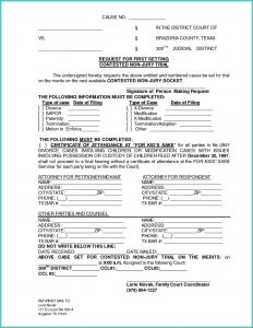 Texas Divorce Forms Pdf