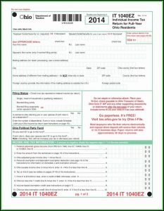 2014 Fillable Form 1040a