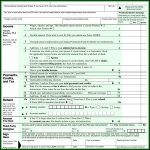 2016 Income Tax Forms 1040ez