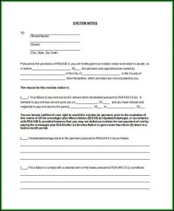 30 Day Eviction Notice Form Florida Free