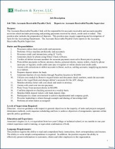 Accounts Payable Resumes Samples