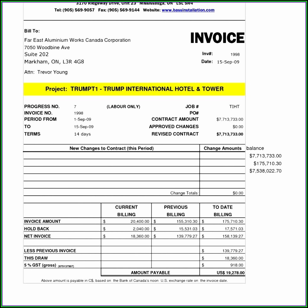 Aia Invoice Form Free