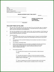 Arizona Divorce Forms Pdf