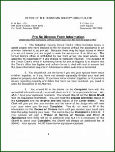 Arkansas Divorce Forms Pdf