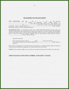 Beneficiary Deed Form Arizona