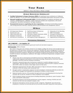 Best Resume Template For Project Manager