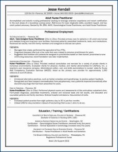 Best Resume Templates Nursing