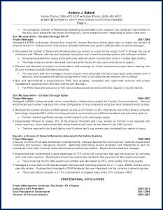 Best Resumes For Project Managers